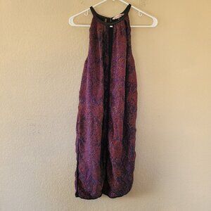 Rebecca Taylor 100% Silk Mini Shift Dress Size 2 Animal Print Lightweight Artsy